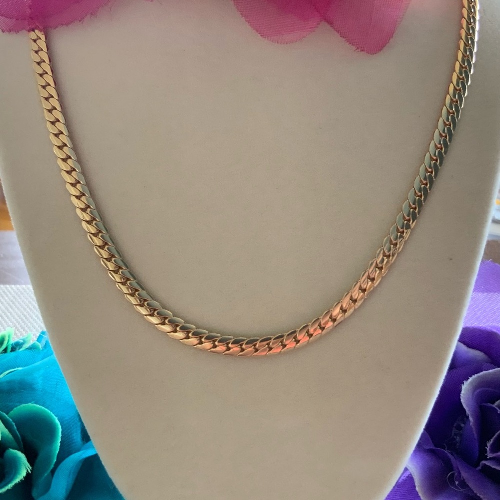 ♥️BRAND NEW♥️ 18k gold/silver chain necklace, brand new. Louis XIV jewelry. FIRM - Picture 2 of 5